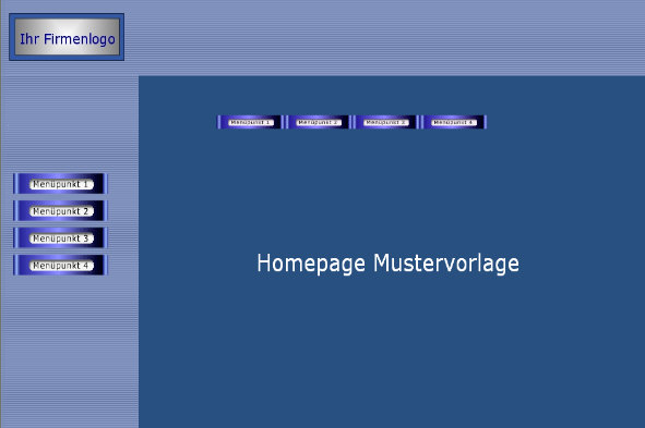 Eine Muster-Homepage-Vorlage als Beispiel